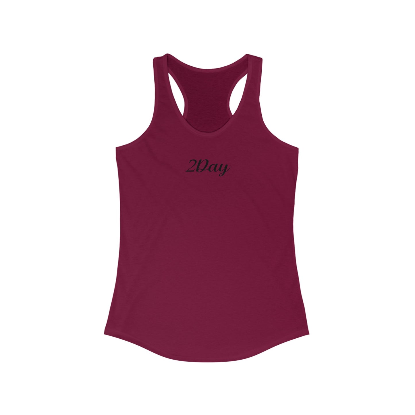 2Day Black Ink - Stylish Racerback Tank for Active Women | Workout Top, Casual Wear, Fitness Apparel, Summer Essential, Gym Shirt