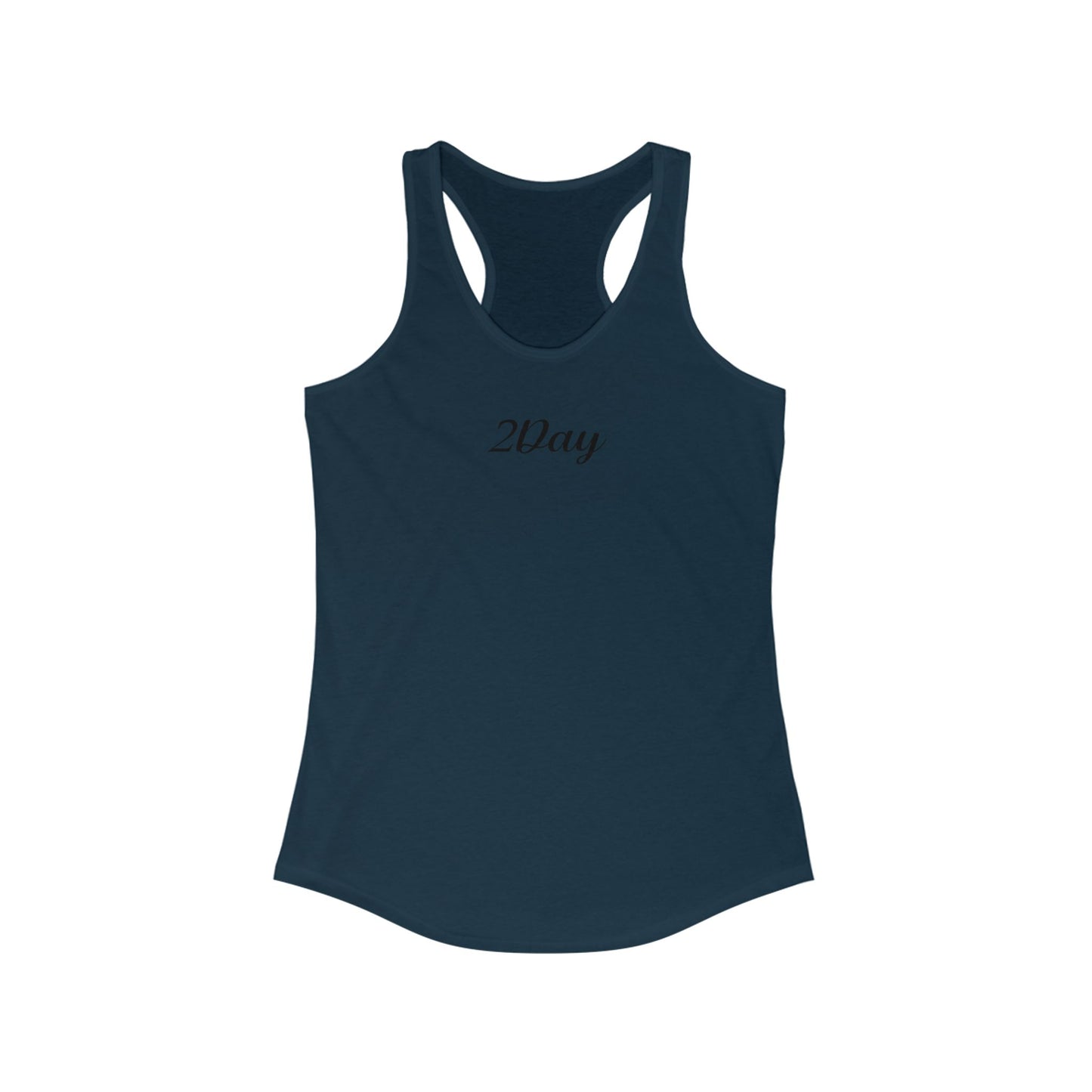 2Day Black Ink - Stylish Racerback Tank for Active Women | Workout Top, Casual Wear, Fitness Apparel, Summer Essential, Gym Shirt