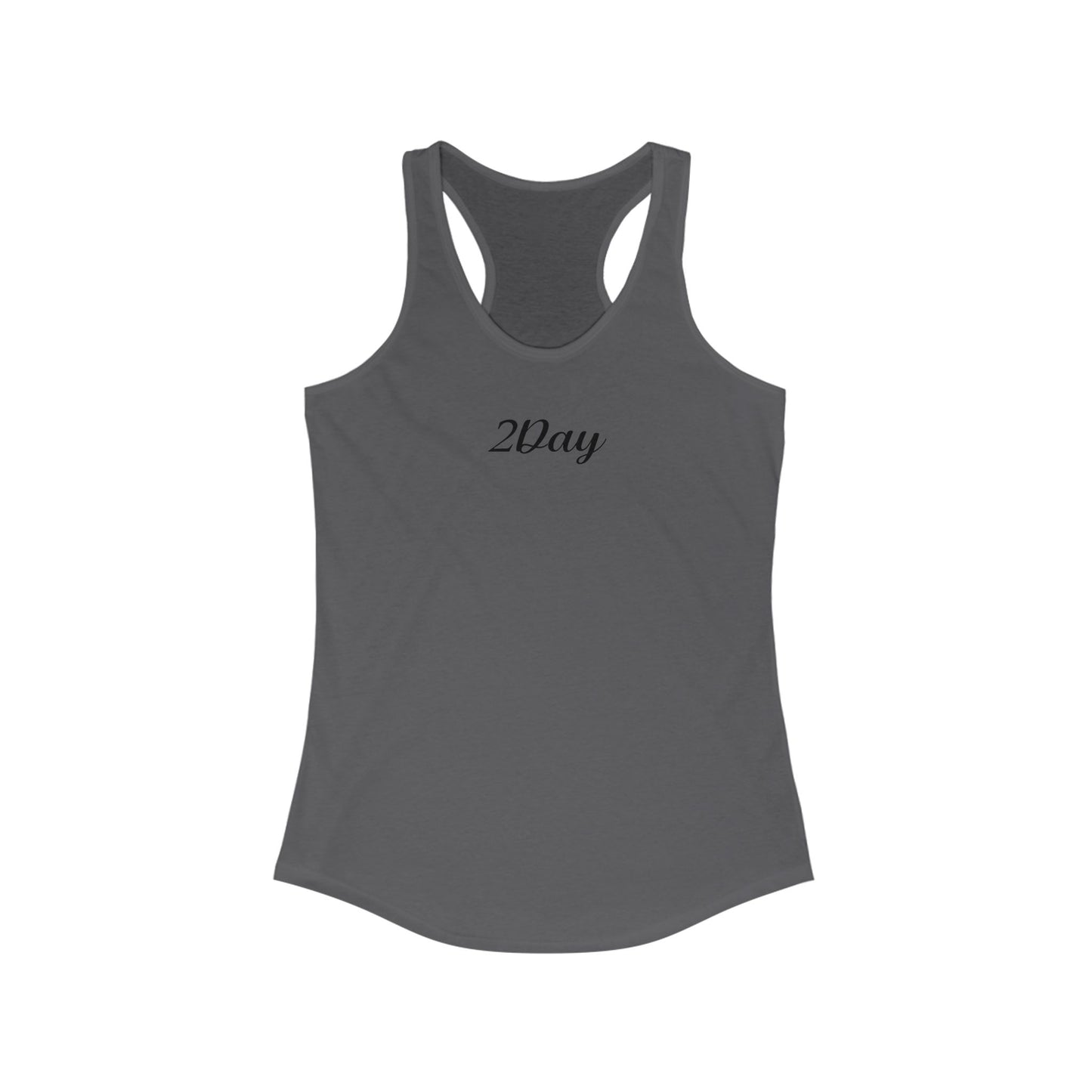 2Day Black Ink - Stylish Racerback Tank for Active Women | Workout Top, Casual Wear, Fitness Apparel, Summer Essential, Gym Shirt
