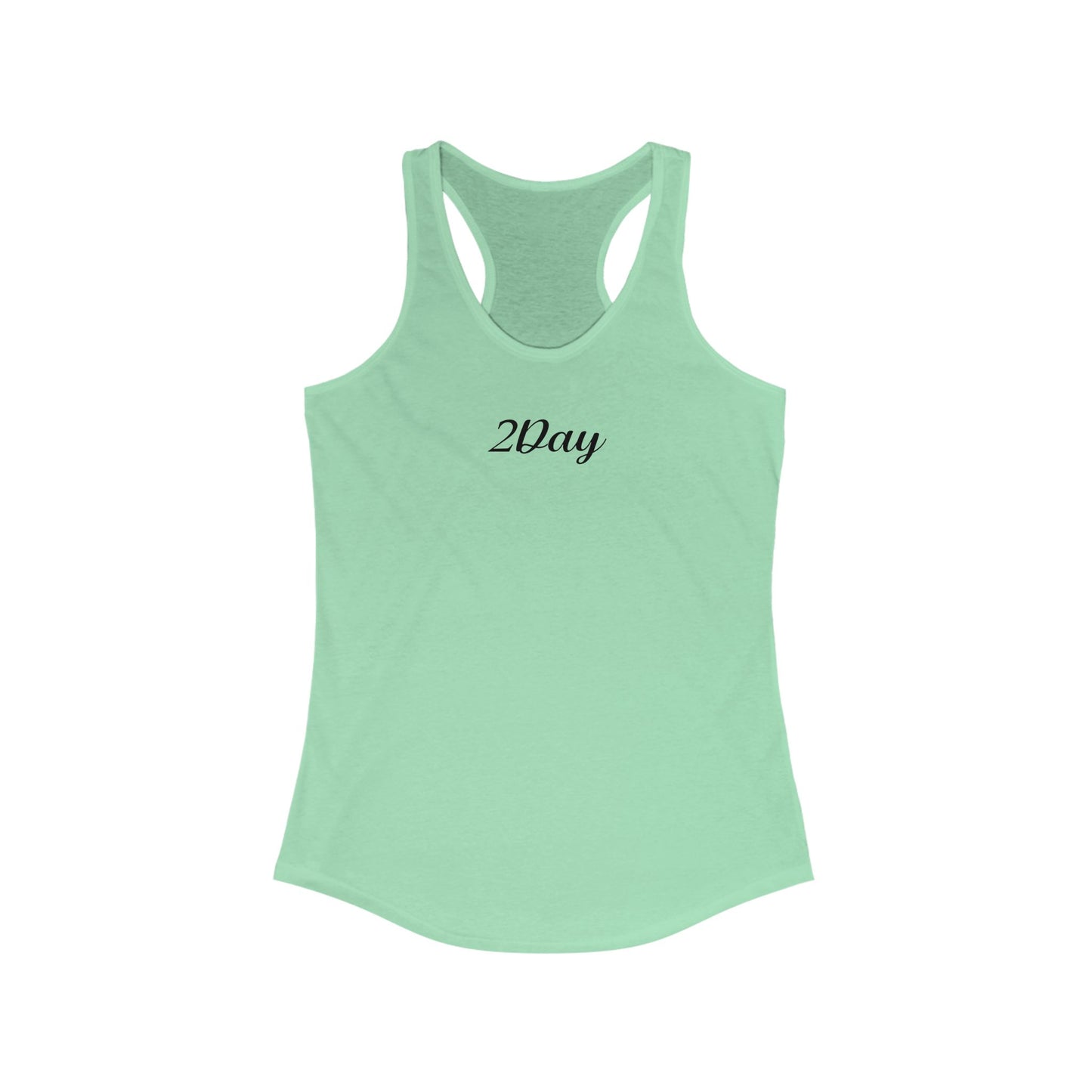 2Day Black Ink - Stylish Racerback Tank for Active Women | Workout Top, Casual Wear, Fitness Apparel, Summer Essential, Gym Shirt