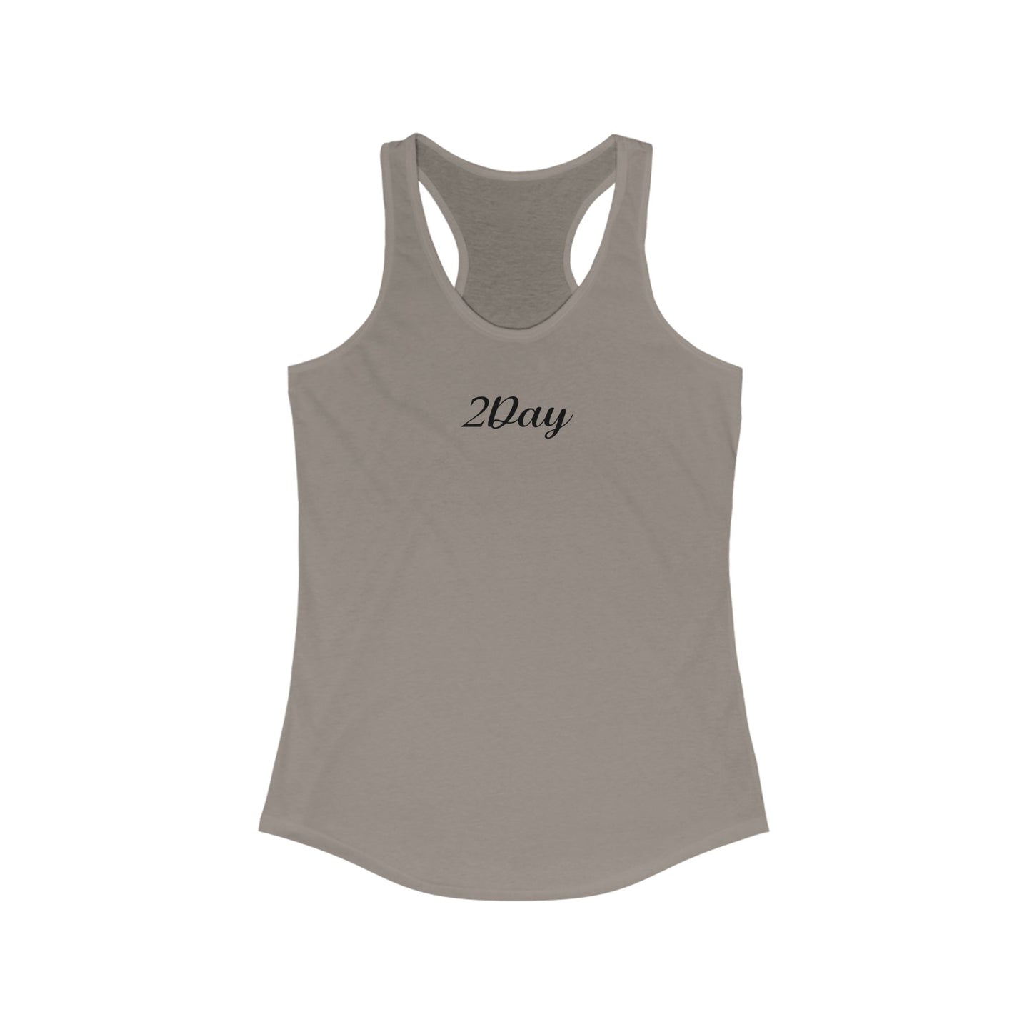 2Day Black Ink - Stylish Racerback Tank for Active Women | Workout Top, Casual Wear, Fitness Apparel, Summer Essential, Gym Shirt