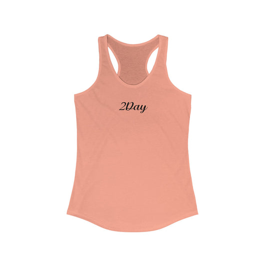 2Day Black Ink - Stylish Racerback Tank for Active Women | Workout Top, Casual Wear, Fitness Apparel, Summer Essential, Gym Shirt