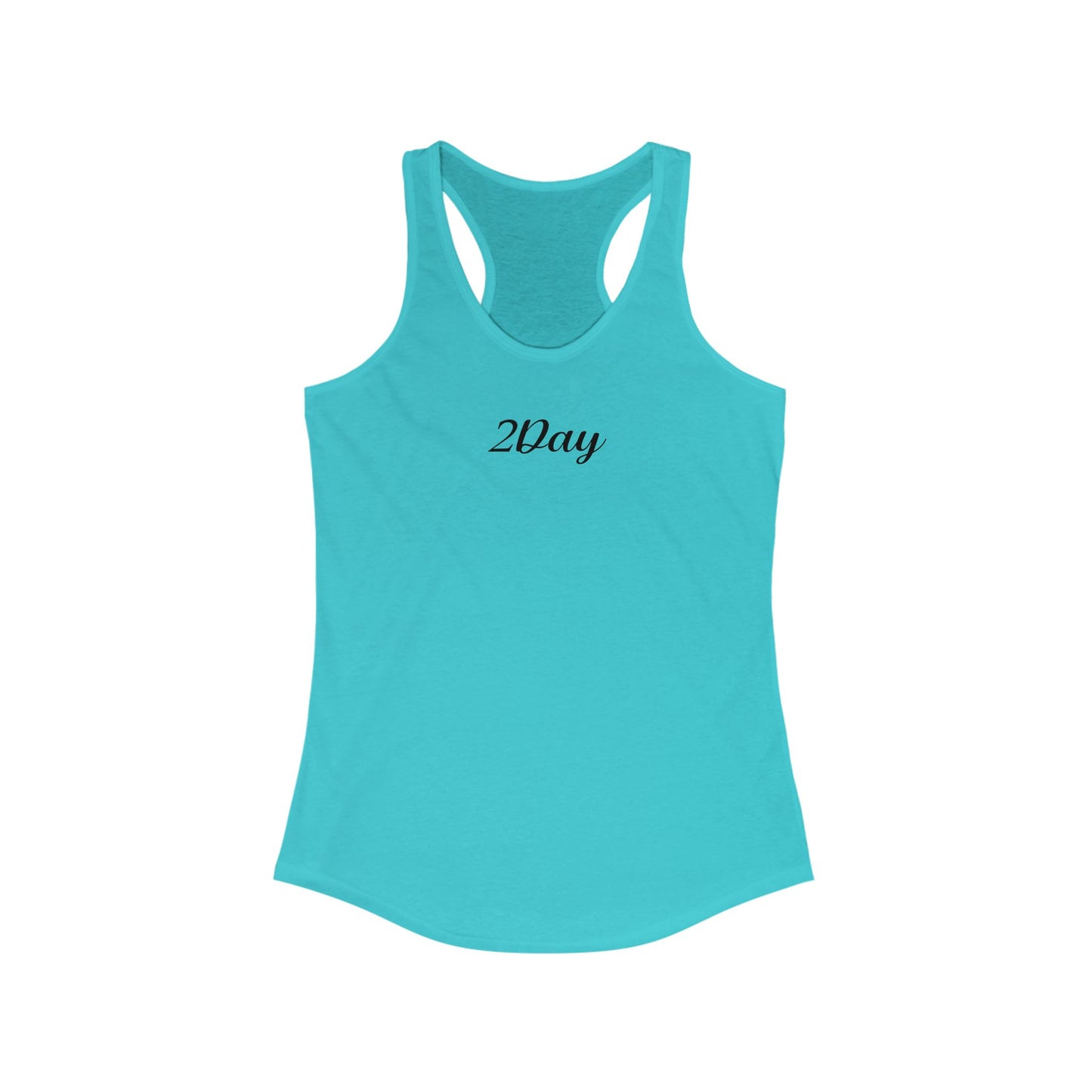 2Day Black Ink - Stylish Racerback Tank for Active Women | Workout Top, Casual Wear, Fitness Apparel, Summer Essential, Gym Shirt