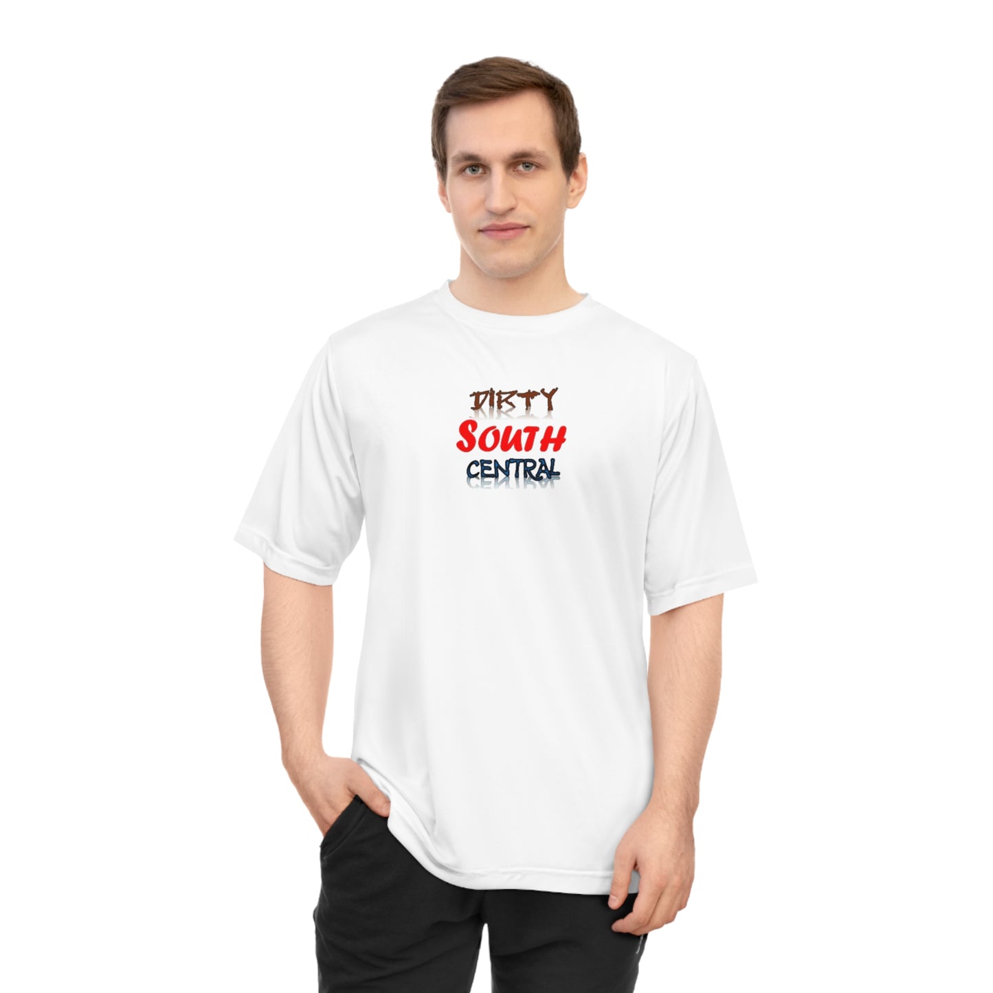 Dirty South Central Red Unisex Performance T-shirt | Casual Activewear Tee for Workout, Travel, Sports, Summer Style, Gift