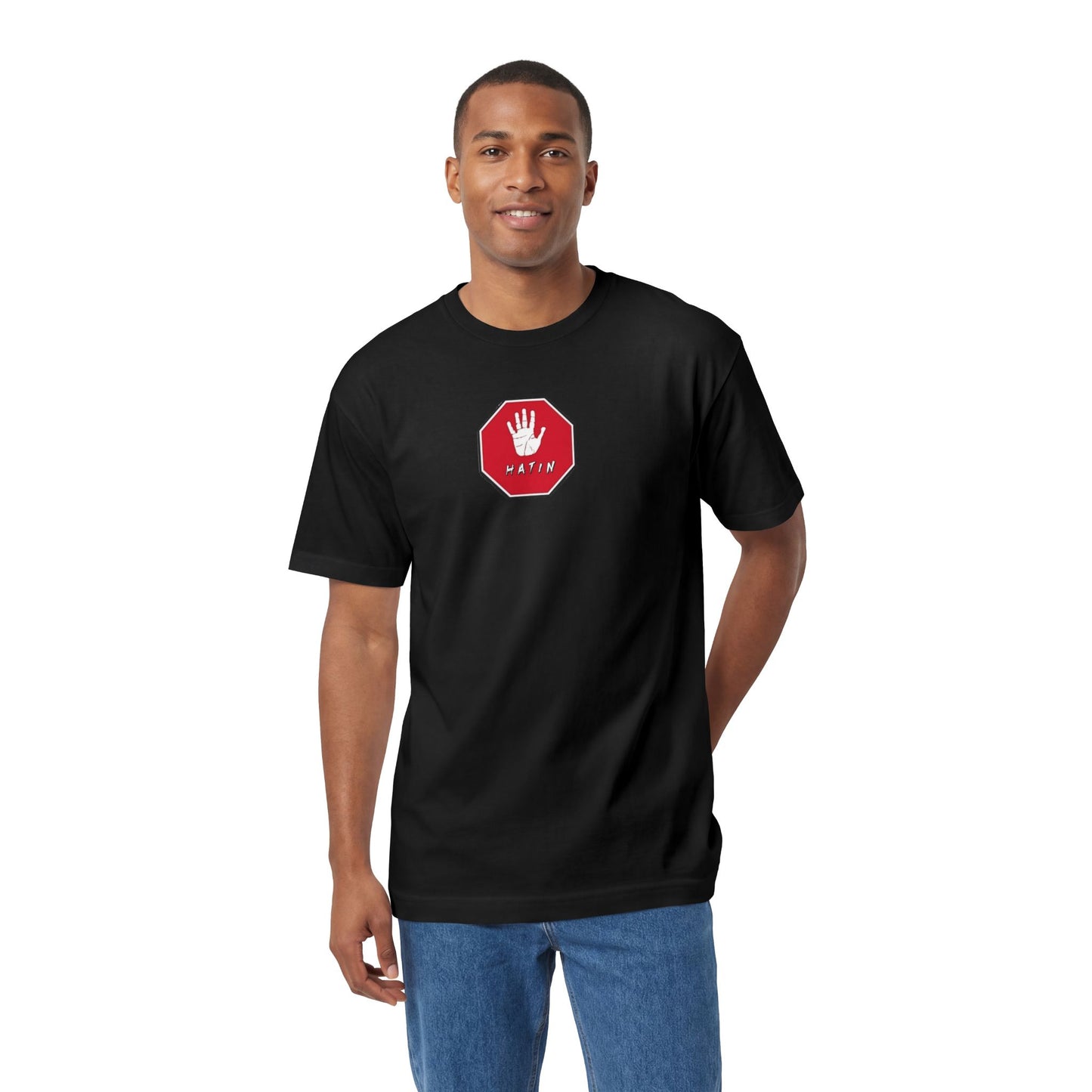 Unisex Classic Tee - STOP HATIN - BLK