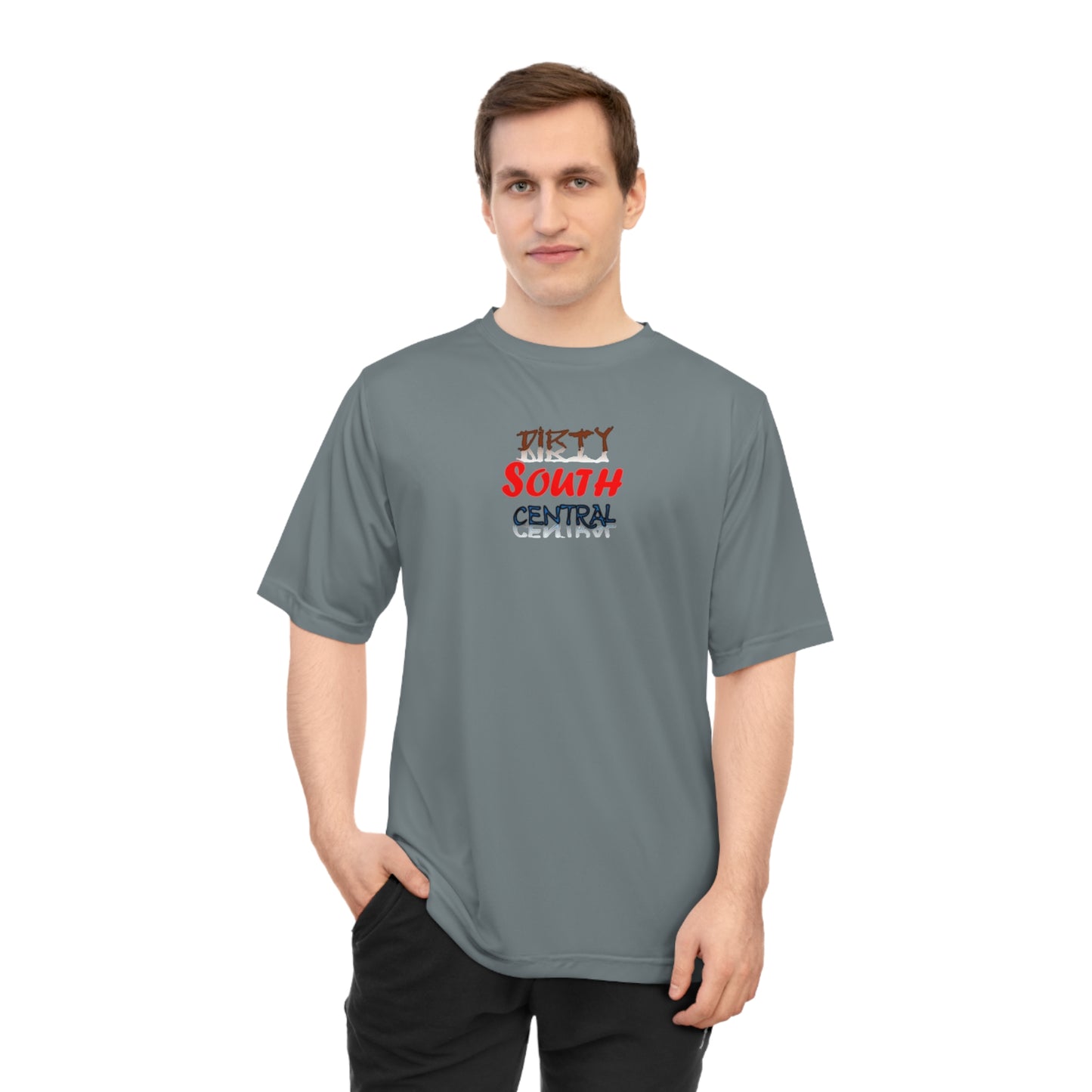 Dirty South Central Red Unisex Performance T-shirt | Casual Activewear Tee for Workout, Travel, Sports, Summer Style, Gift