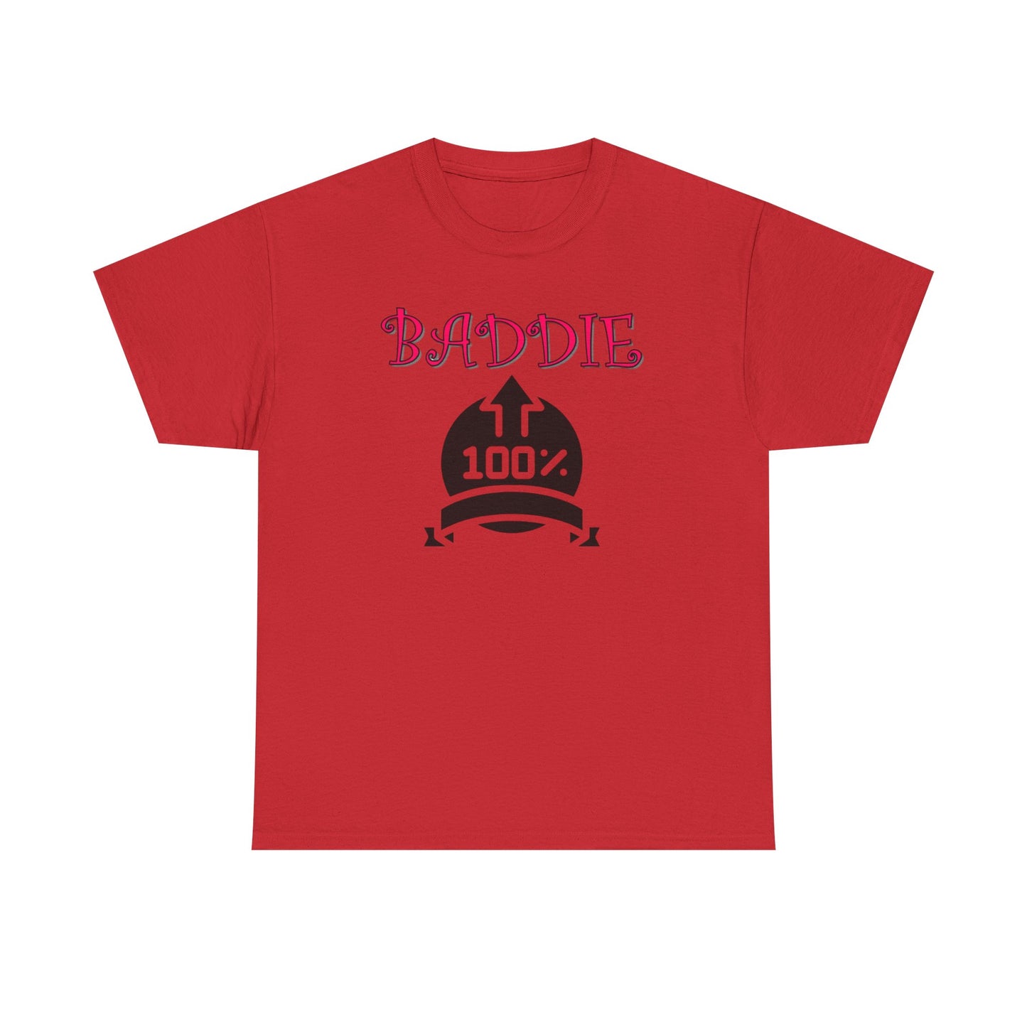 100% Baddie Pink 01 - Unisex Heavy Cotton Tee