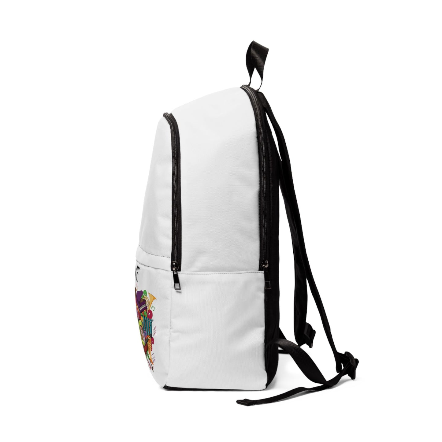 I Love Music - Unisex Fabric Backpack