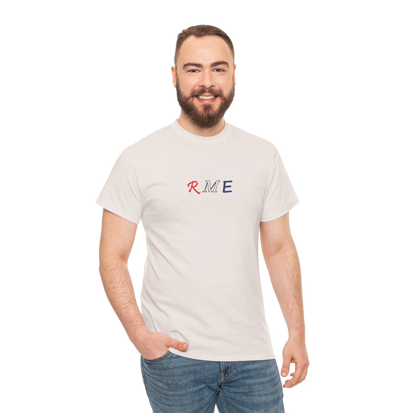 REM - Red white blue Grn 02 - Unisex Heavy Cotton Tee