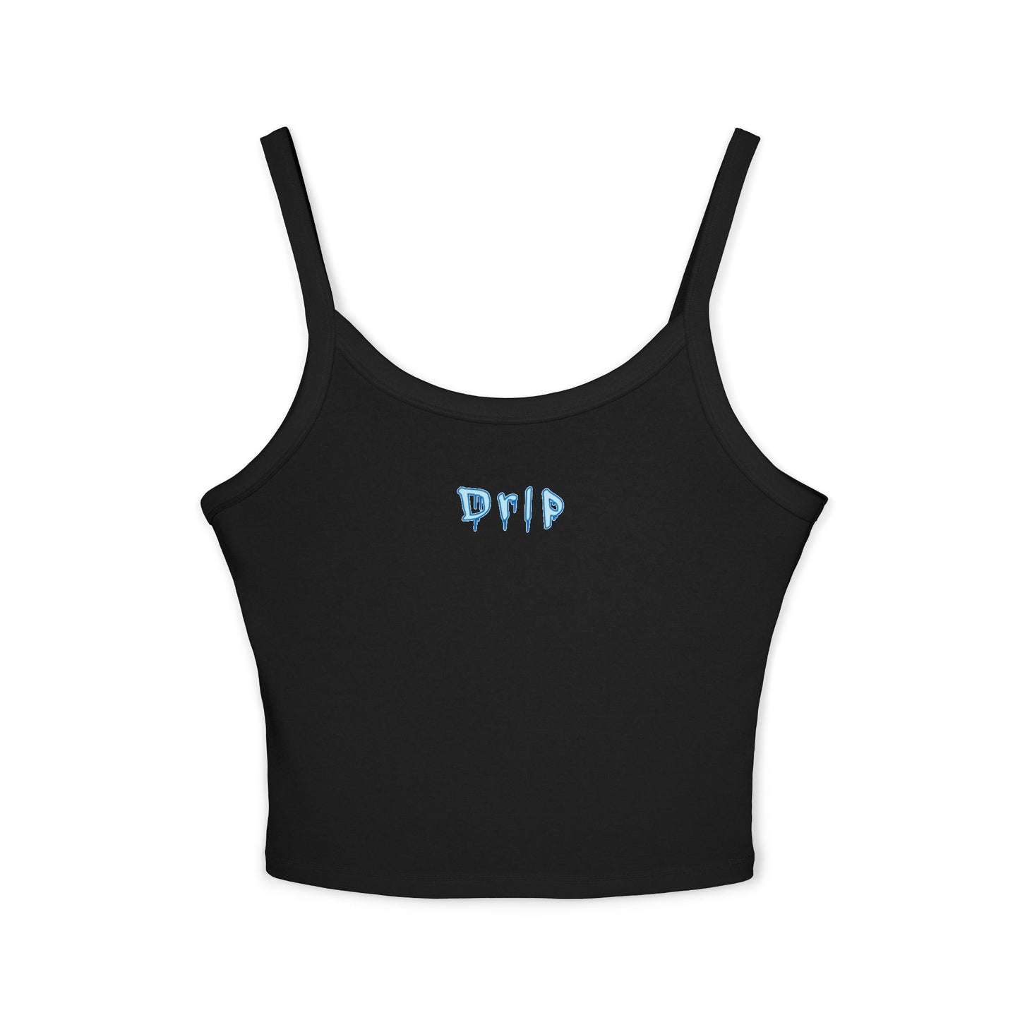 Drip - Women's Spaghetti Strap Tank Top with Cute Graphic, Summer Sleeveless Top, Casual Wear, Beach Outfit, Gift for Friends