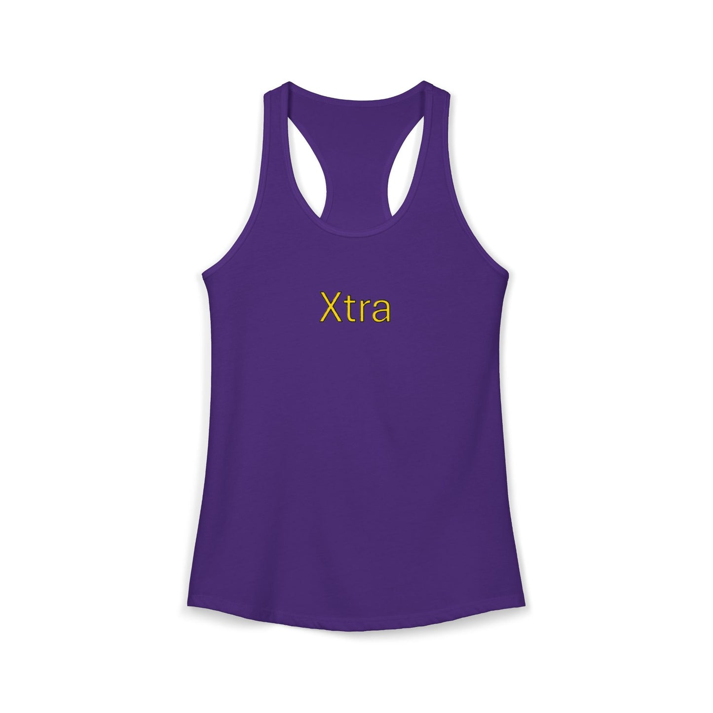 Xtra Woman's Racerback Tank, Ideal Women's Tank Top, Feminine Sleeveless Shirt, Stylish Lady's Summer Top, Unique Female Workout Tank