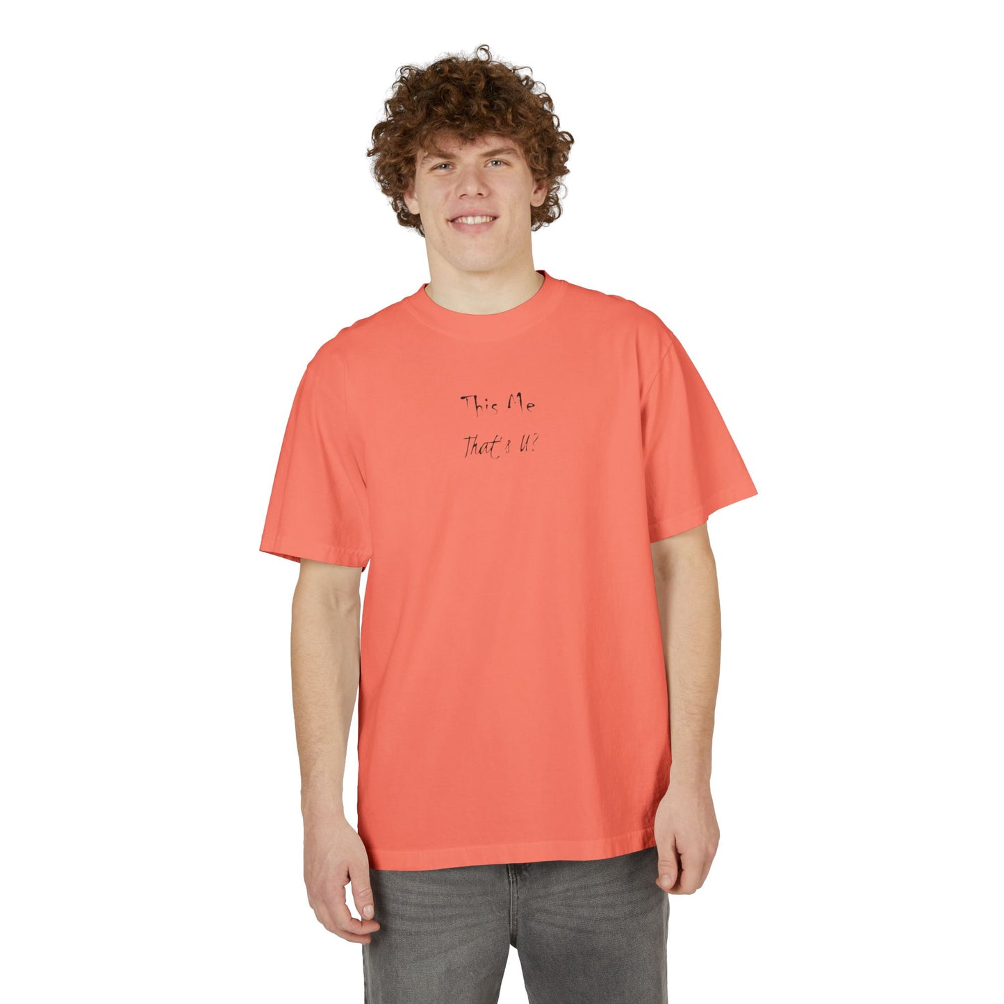 This Me That's U? Black Ink - Unisex T-Shirt Design, Gift for Him or Her, Drop-Shoulder Top, Casual Shirt