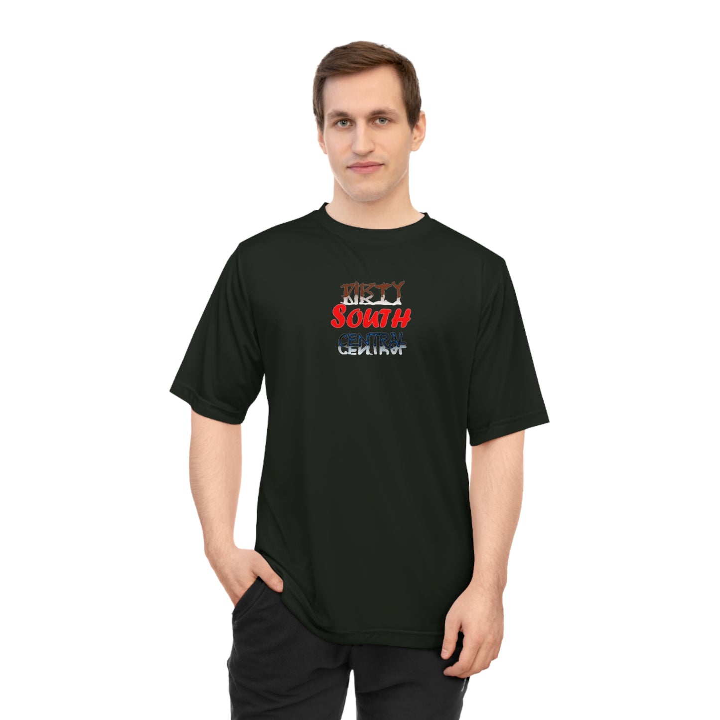 Dirty South Central Red Unisex Performance T-shirt | Casual Activewear Tee for Workout, Travel, Sports, Summer Style, Gift