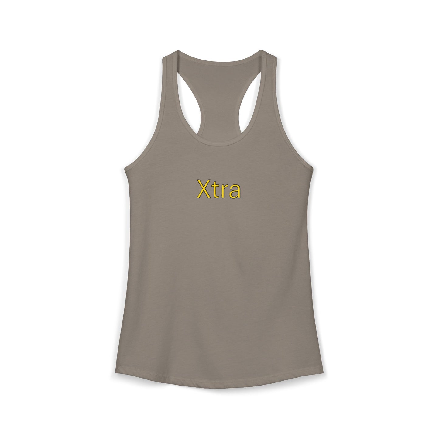 Xtra Woman's Racerback Tank, Ideal Women's Tank Top, Feminine Sleeveless Shirt, Stylish Lady's Summer Top, Unique Female Workout Tank