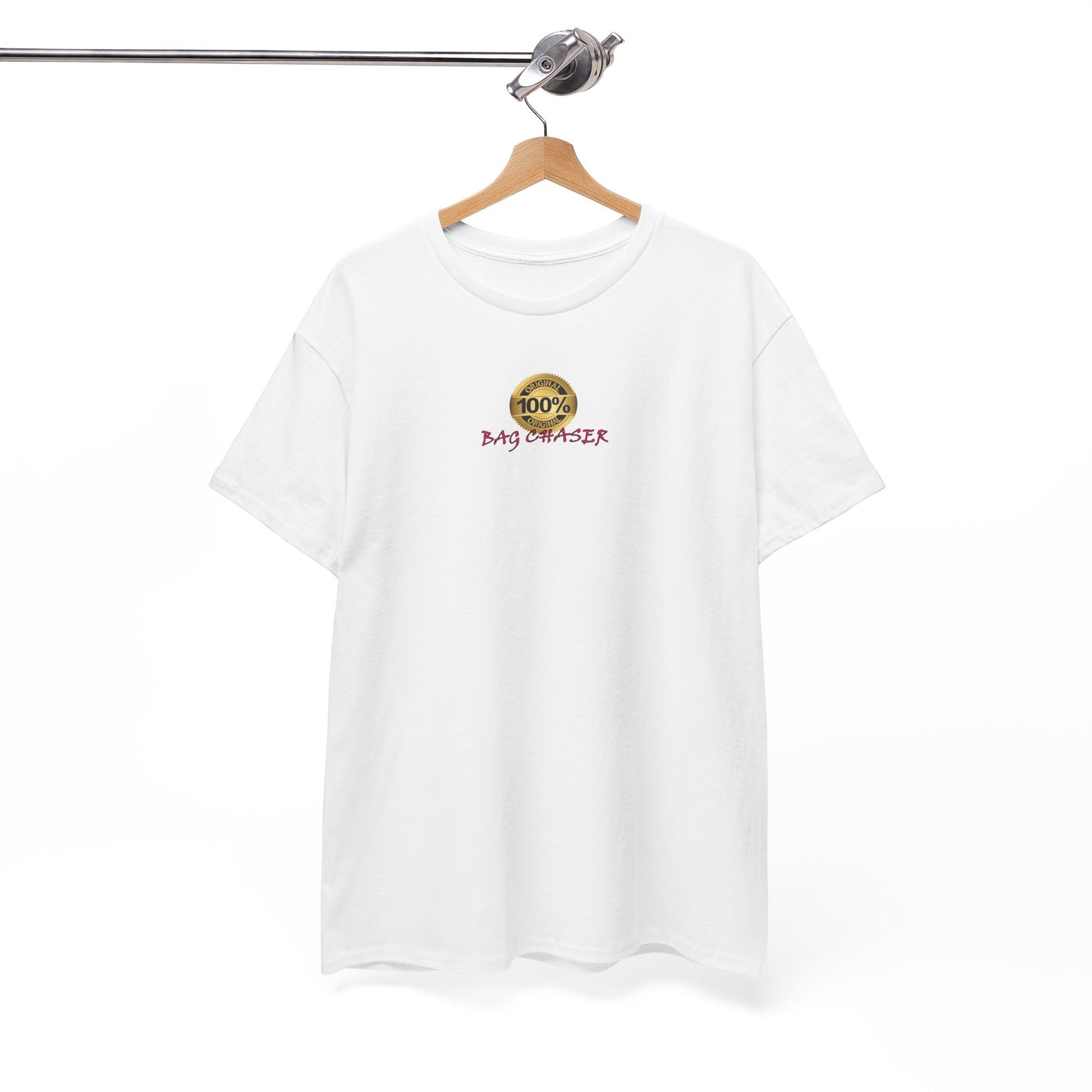 100% Bag Chaser Pink - Unisex Heavy Cotton Tee