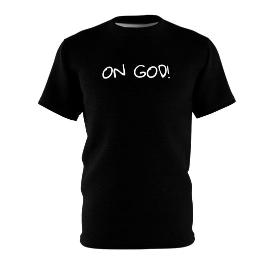 On God (white Ink) - Unisex Cut & Sew Tee (AOP)