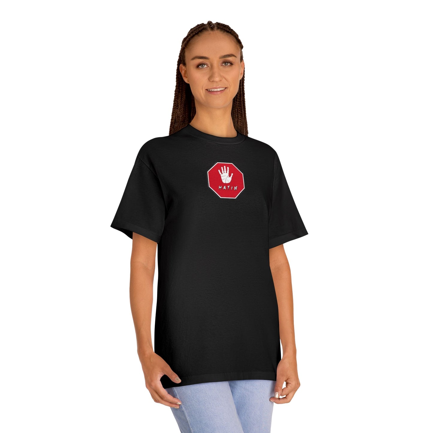 Unisex Classic Tee - STOP HATIN - BLK