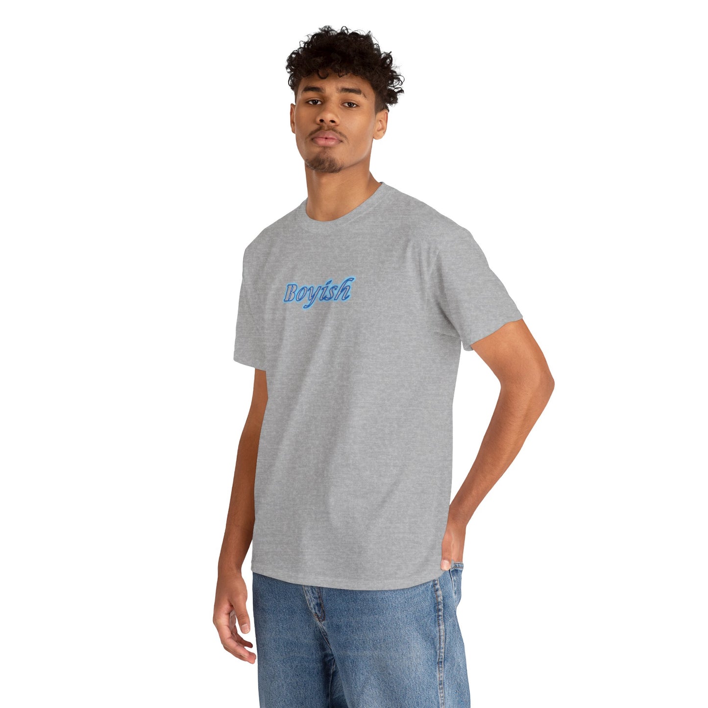Boyish Unisex T-Shirt, Casual Tee, Trendy Tee, Cotton Tee, Graphic Tee Shirt for Men and Women