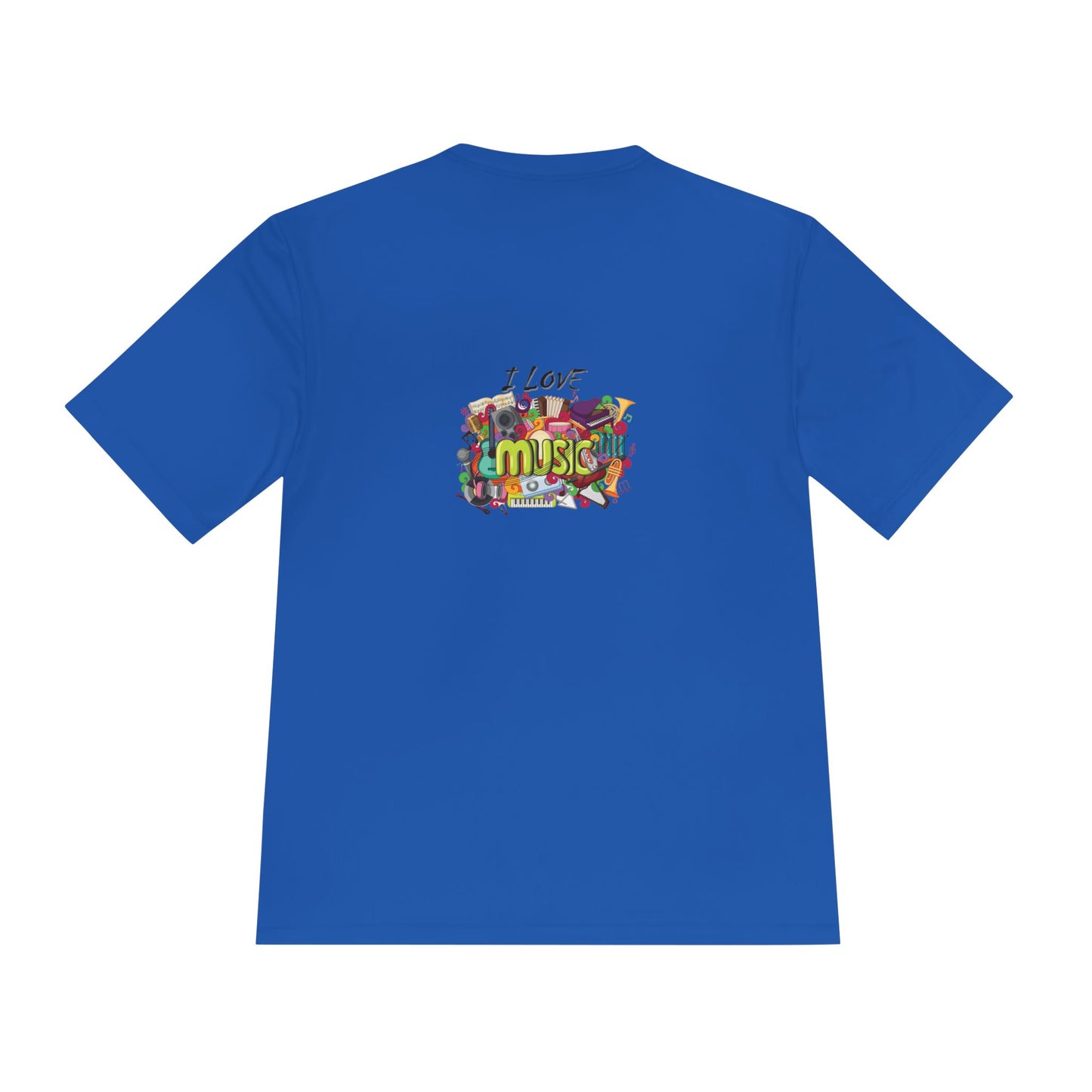 I Love Music- Unisex Moisture Wicking Tee