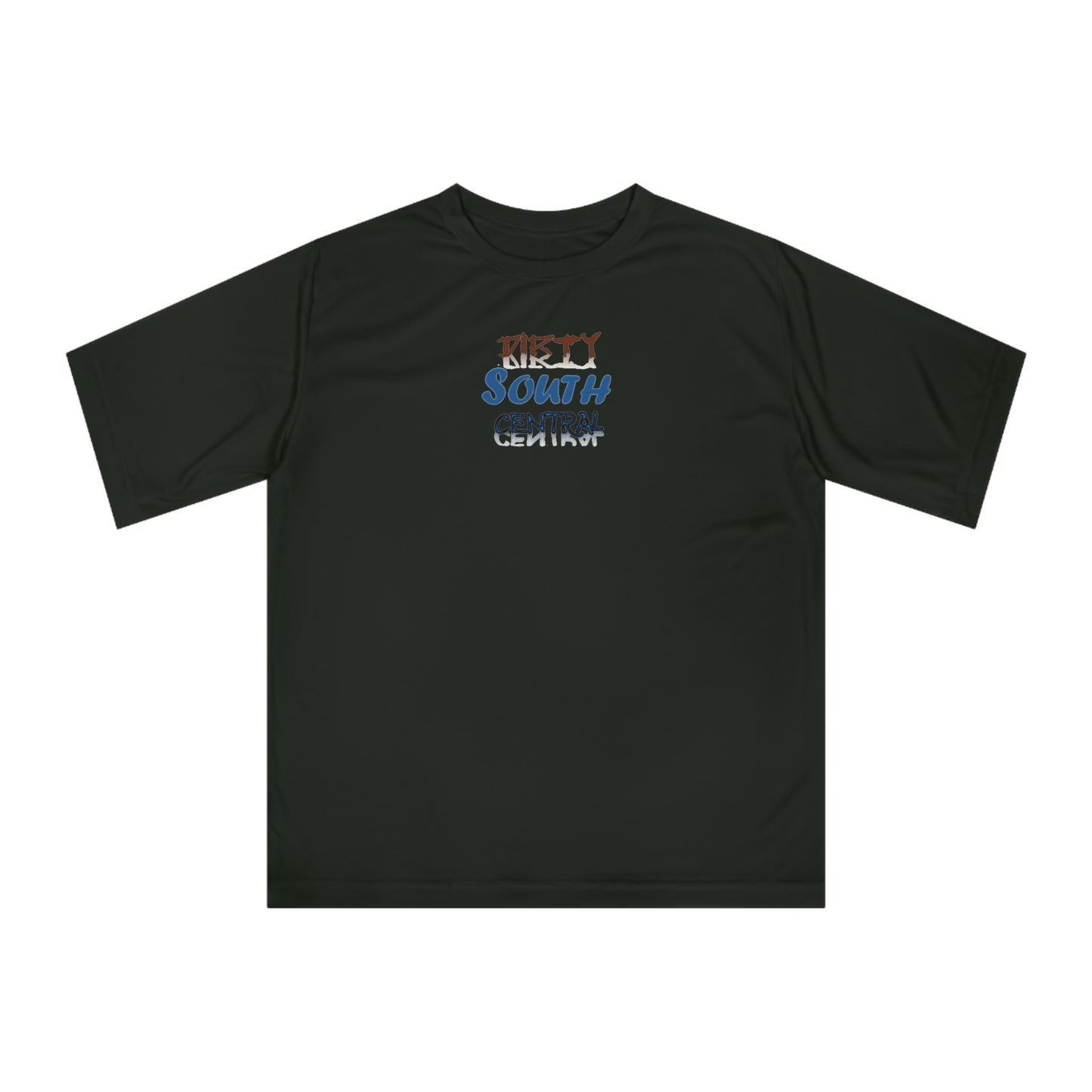 Dirty South Central Blue Unisex Performance T-shirt, Stylish Athletic Tee, Casual Wear, Sports Shirt, Gift for Music Lovers, Comfortable